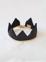 “Black Sequins” Fairy-tale Crown and Wand Magic Set
