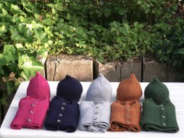 Ensemble : cardigan pour bébé et bonnet Secret Santa en 100 % laine mérinos la plus fine - le cadeau parfait pour une naissance