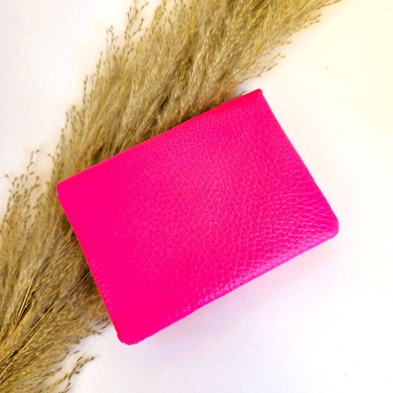 Mini portemonnee blush neon roze