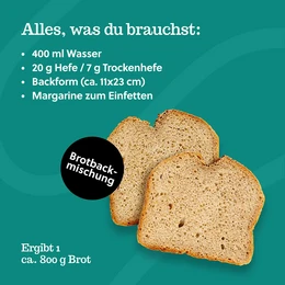 Bread baking mix: Swiss Ruchmehl bread