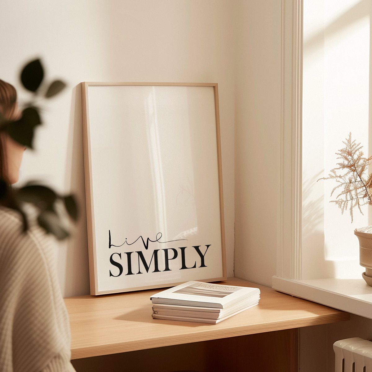 Poster: Live simply
