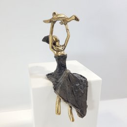 Sculpture en bronze "Bébé volant" de Karim Sana | 15 cm | Couleurs différentes