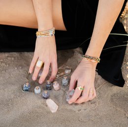 Wilde maansteen armband