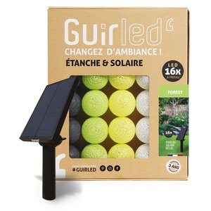 Forest Outdoor Wasserdichte und Solar-Lichterkette mit LED-Kugeln