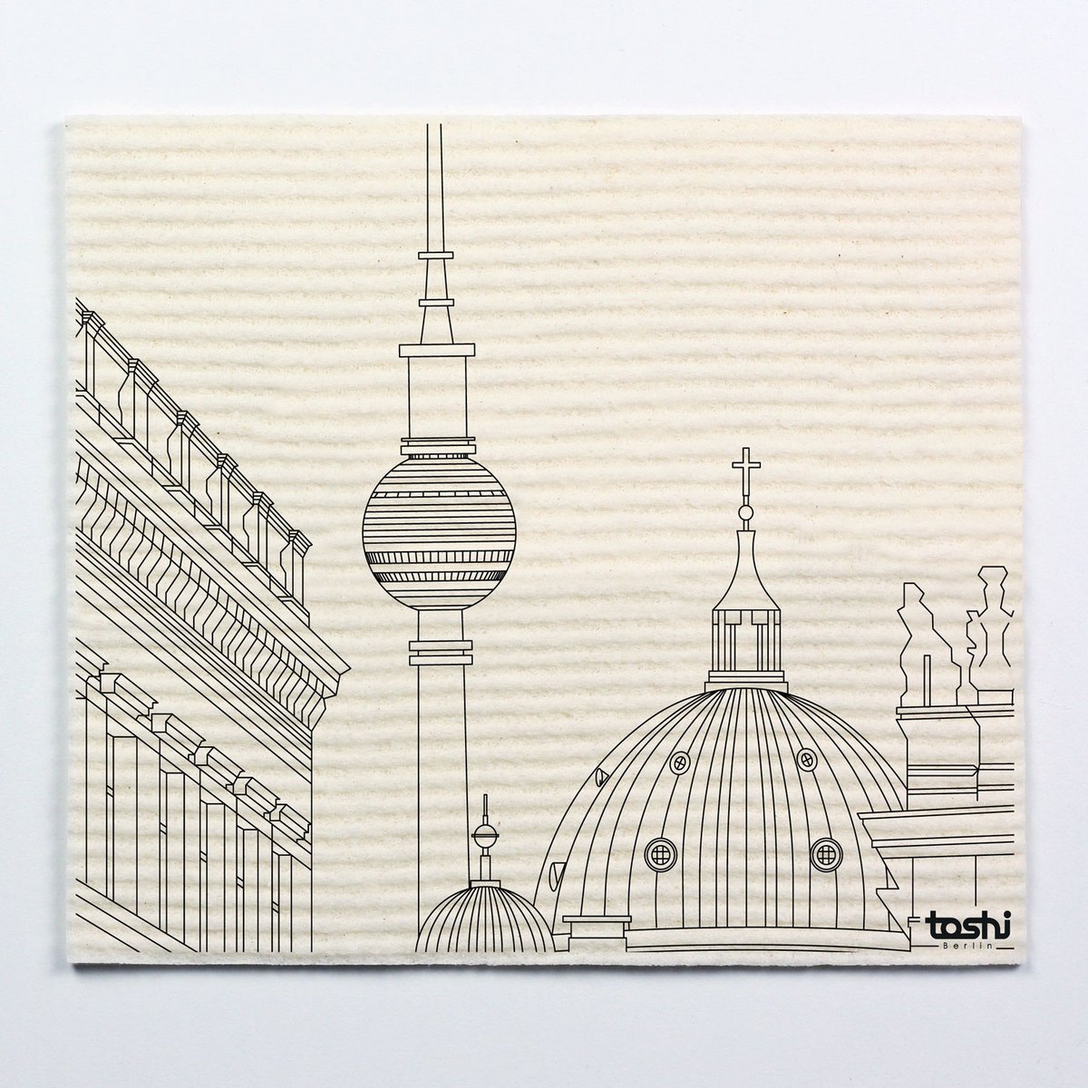 Set of 4 sponge cloths furbi: "Berlin 2"