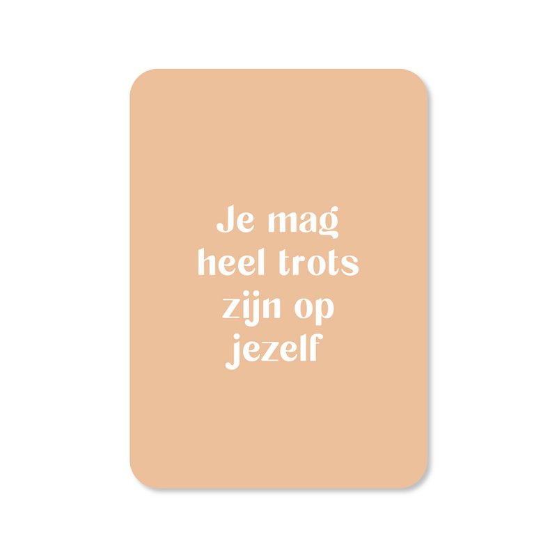 Card You can be very proud of yourself