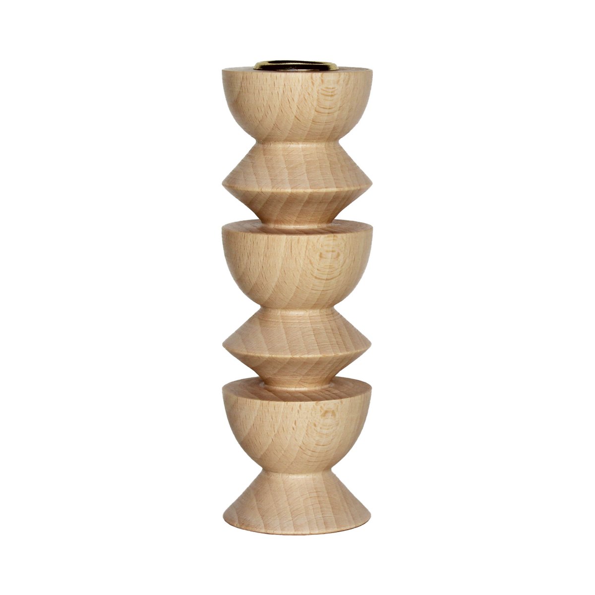 Totem-Kerzenhalter aus Holz - Tall Nº 3