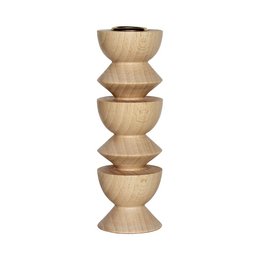 Totem Wooden Candle Holder - Tall Nº 3
