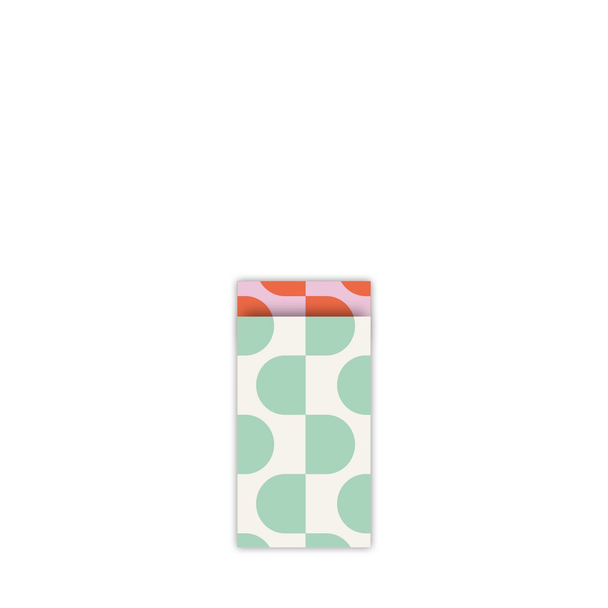 7x13cm mint/wit