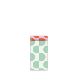 7x13cm mint/wit