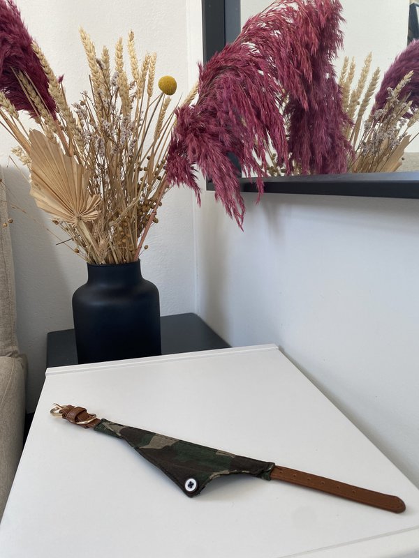 ByTiekeman - Kattehalsbånd - Camouflage - Grøn - 20-30 cm