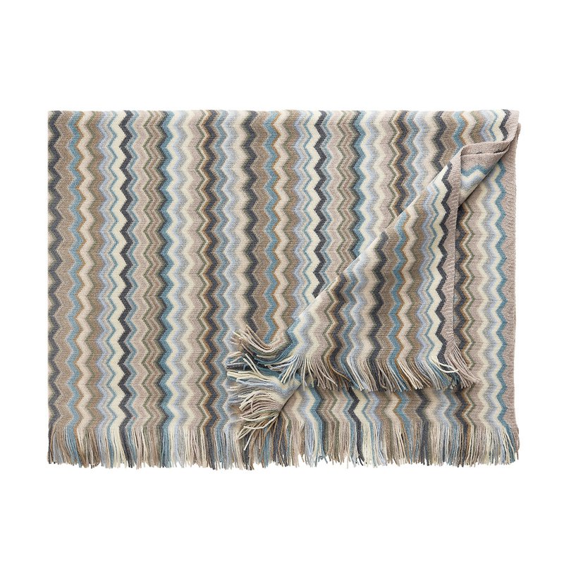 Plaid FIRENZE bleu clair