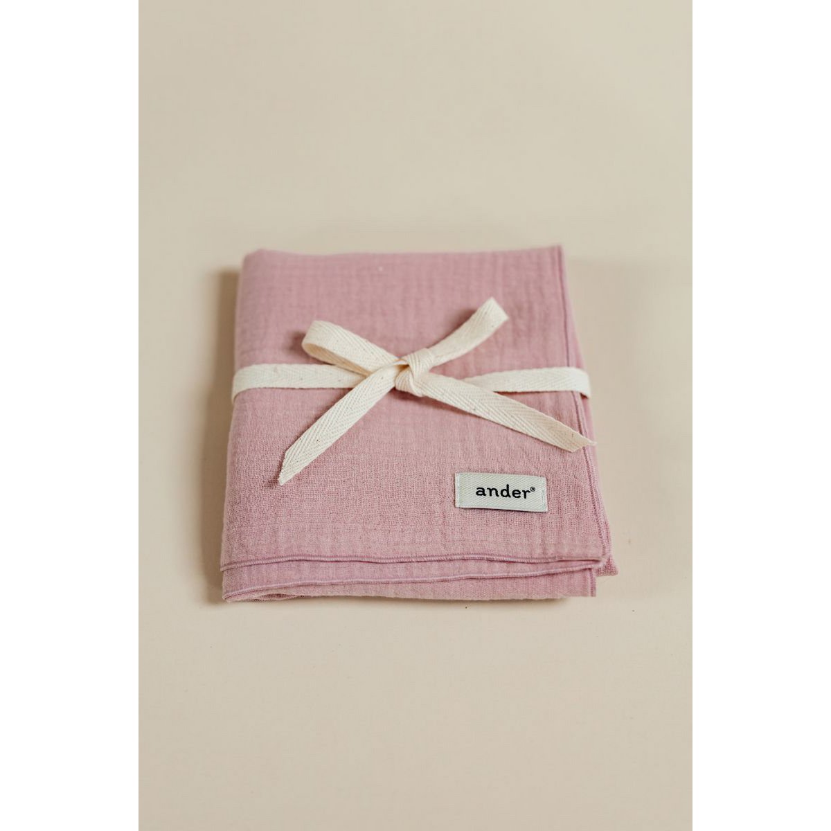 Fular de muselina ELENA - 100% algodón - rosa