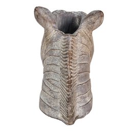 Bloempot Zebra 16x10x15 cm Grijs Steen Bloempot Binnen