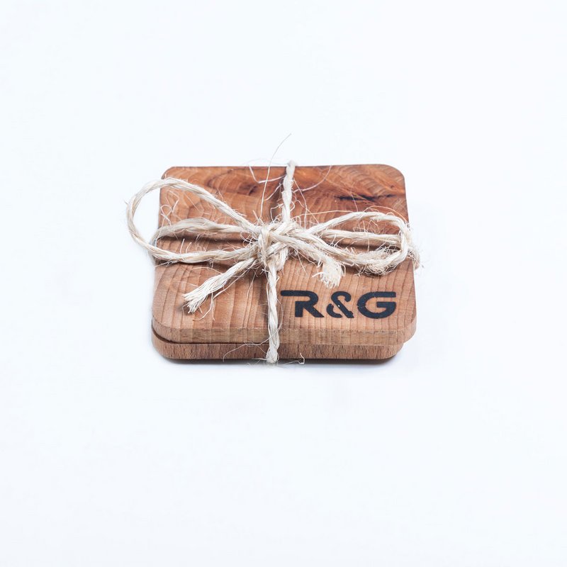Untersetzer "R & G" - Zwei
