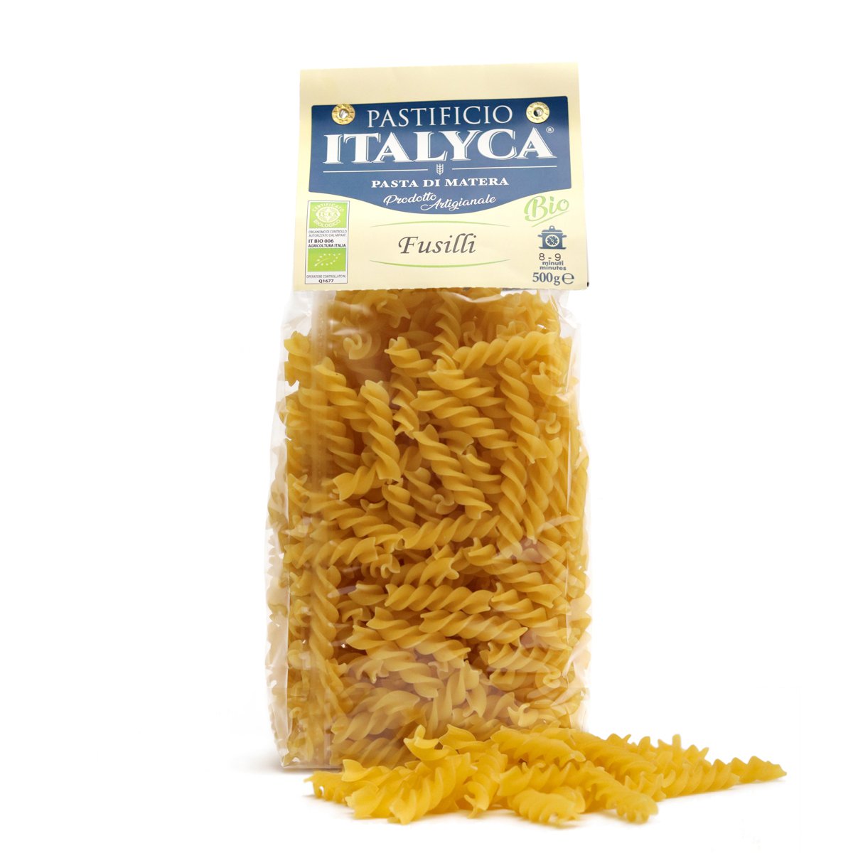 FUSILLI 500G PÂTES ARTISANALES BIO 100% ITALIE