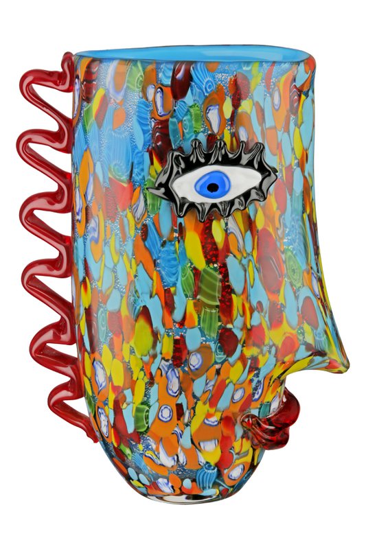 Glasart design vase "Frozen"
