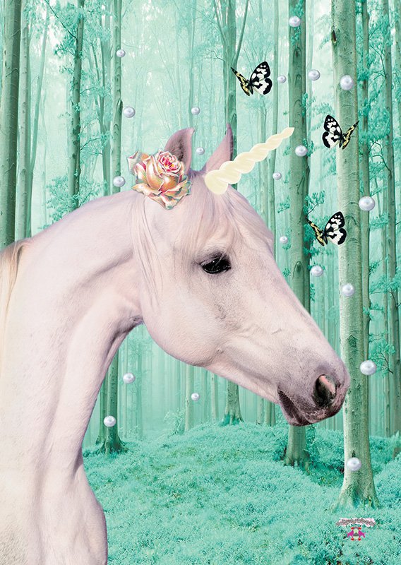 Tarjeta Unicornio (Unicornio) 10 uds.