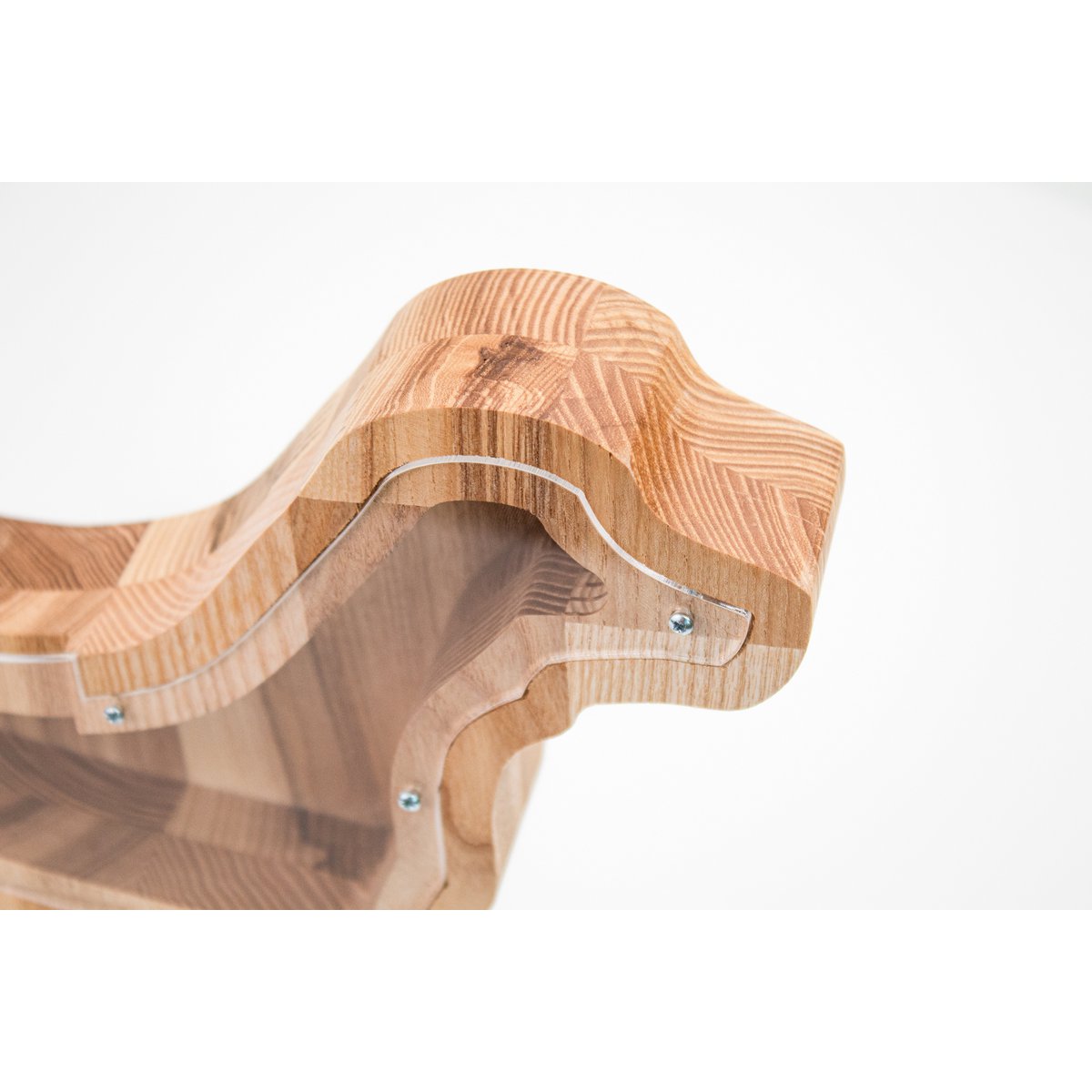 Sparschwein, Sparschwein aus Holz Hund