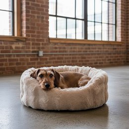 Hundekörbchen Nomi Kunstfell gravel