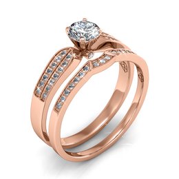 Anello Imperatrice - Oro rosa e cristallo