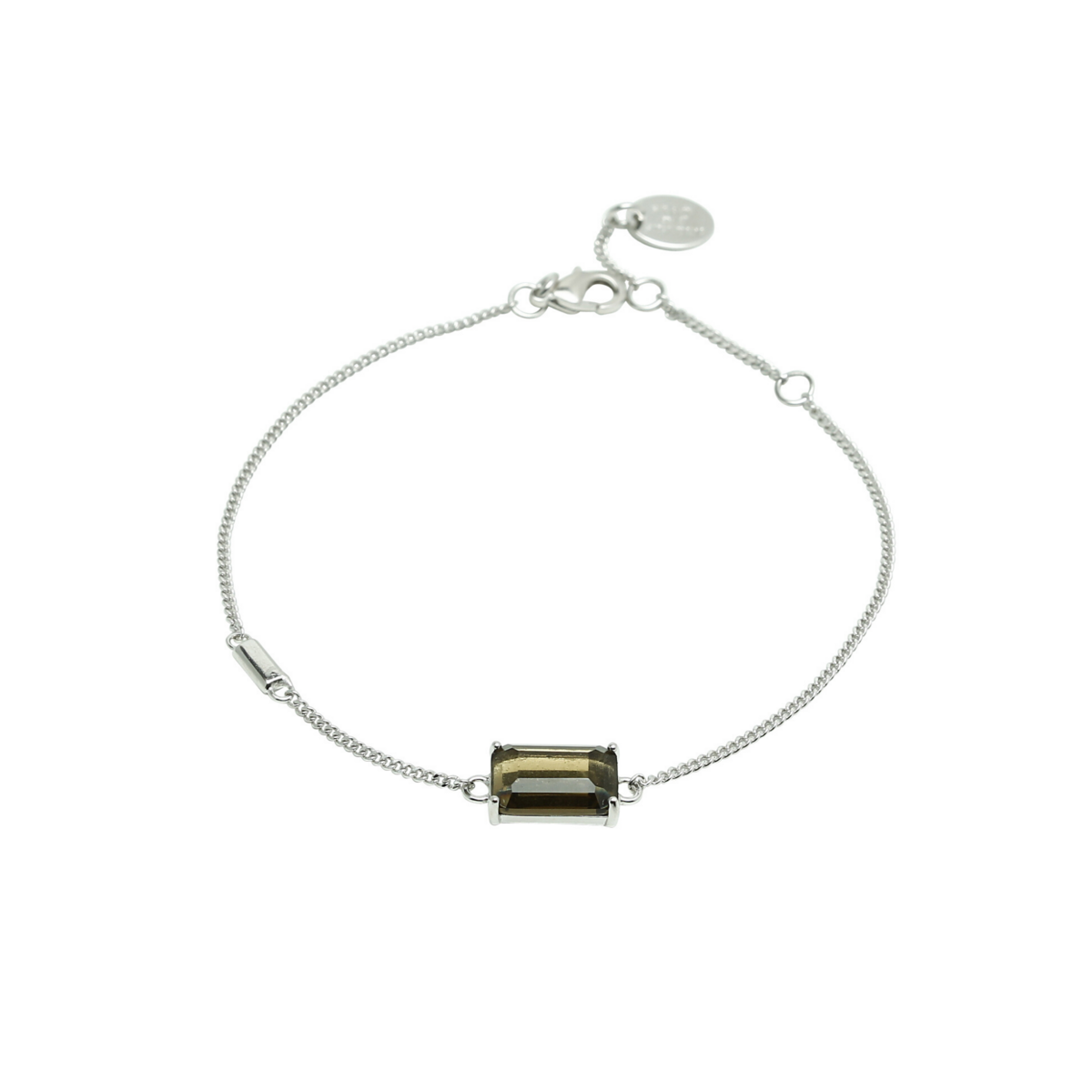 Jet Set bracelet | Chocolate silver