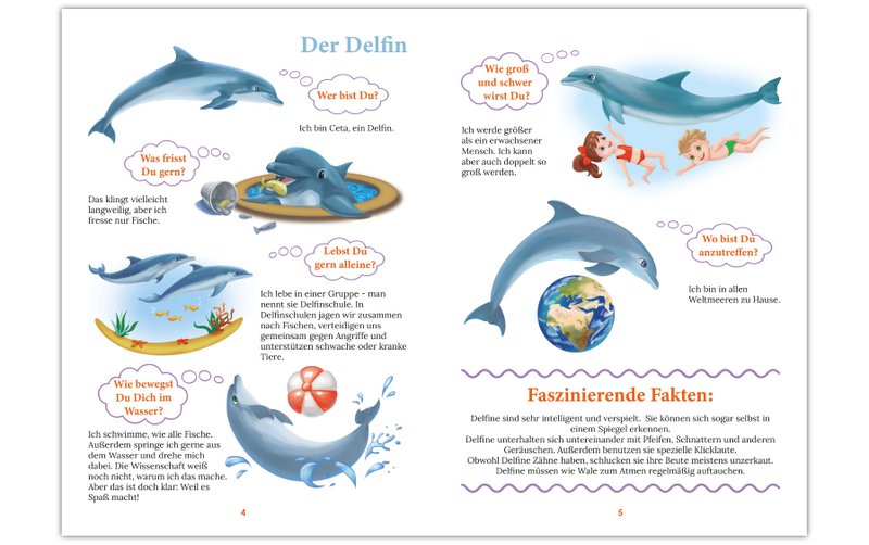 "WiBuKi" knowledge book for children: The underwater world - lots of things about animals that live in the depths of the oceans - for children from 3 years