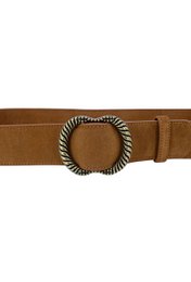 Cinturón mujer de piel serraje con hebilla estilo vintage FD450