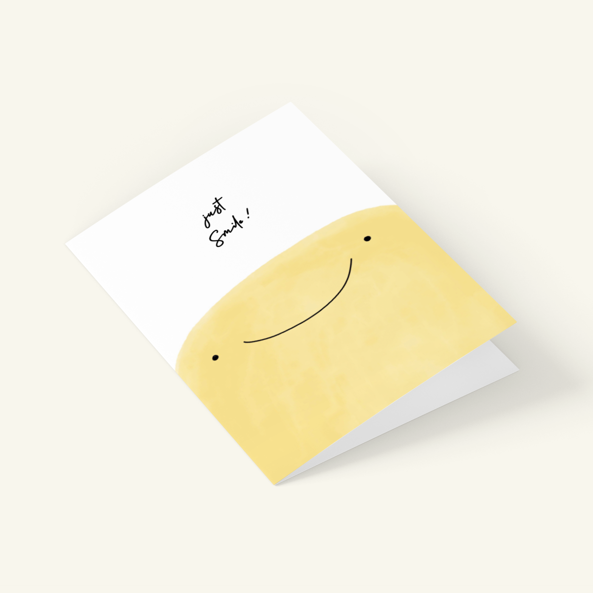 Eco Greeting Card — Just Smile