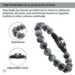 Herren-Armband mit EAGLE EYE-Perlen
