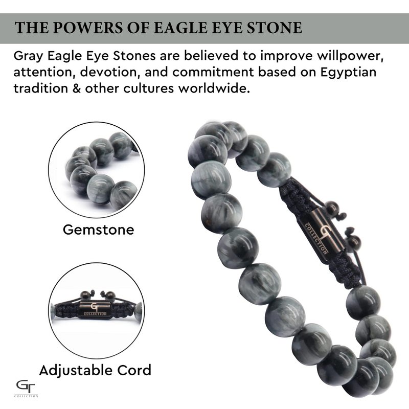 Herren-Armband mit EAGLE EYE-Perlen