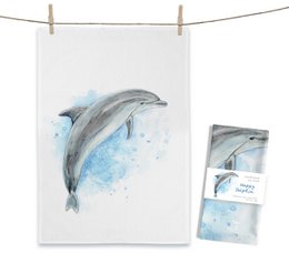 Tea towel Happy Dolphin