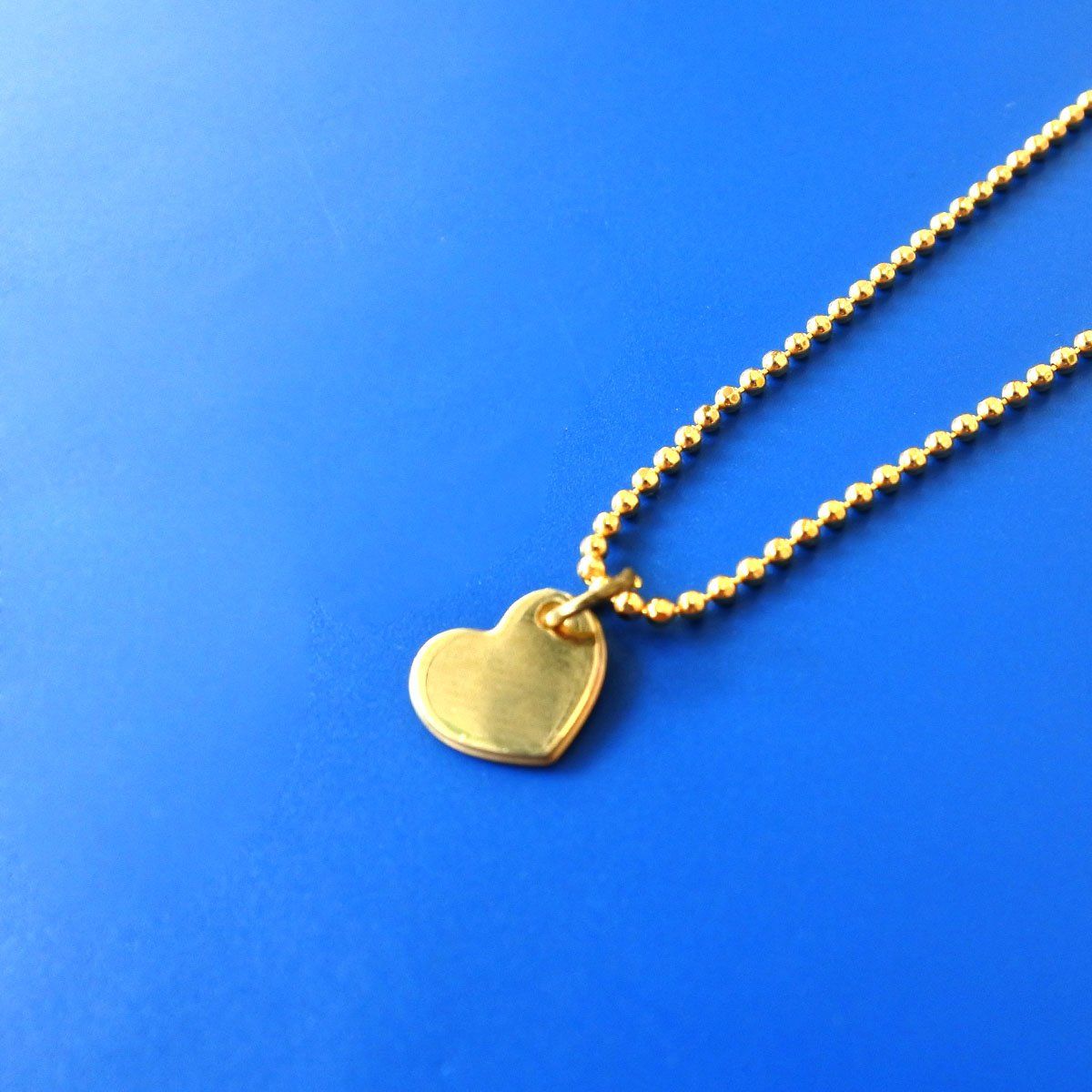 Heart golden necklace