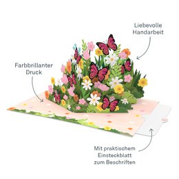 Butterfly meadow pop-up card