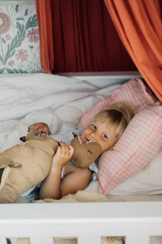 TISU børnedynebetræk & pudebetræk, Pink Gingham
