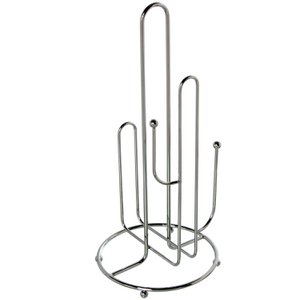 CHROME METAL KITCHEN ROLL HOLDER °15X34CM CU82801