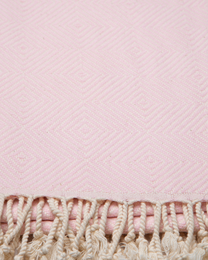 Asciugamano Spa Hammam in cotone CRYSTAL – Leggero – Rosa chiaro – 180x100 cm