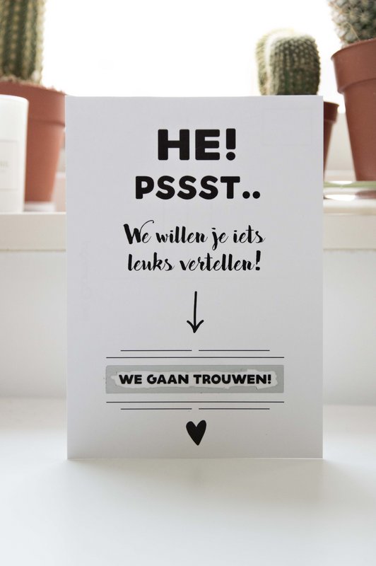 Kraskaart trouwen