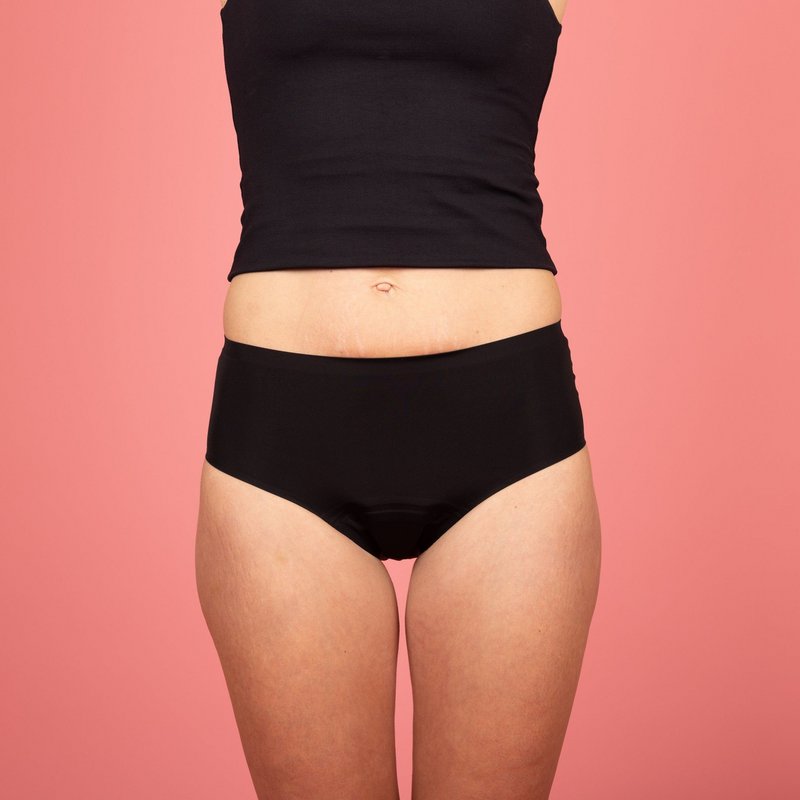 Emmy sømløs menstruation glide sort