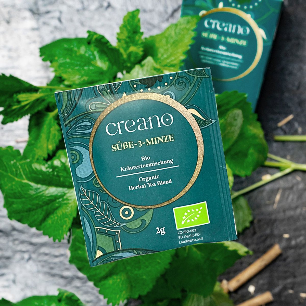 Creano Bio-Teebeutel Süße-3-Minze 20er Pack