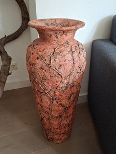 Handgefertigte Vase – Rustikale Bronze