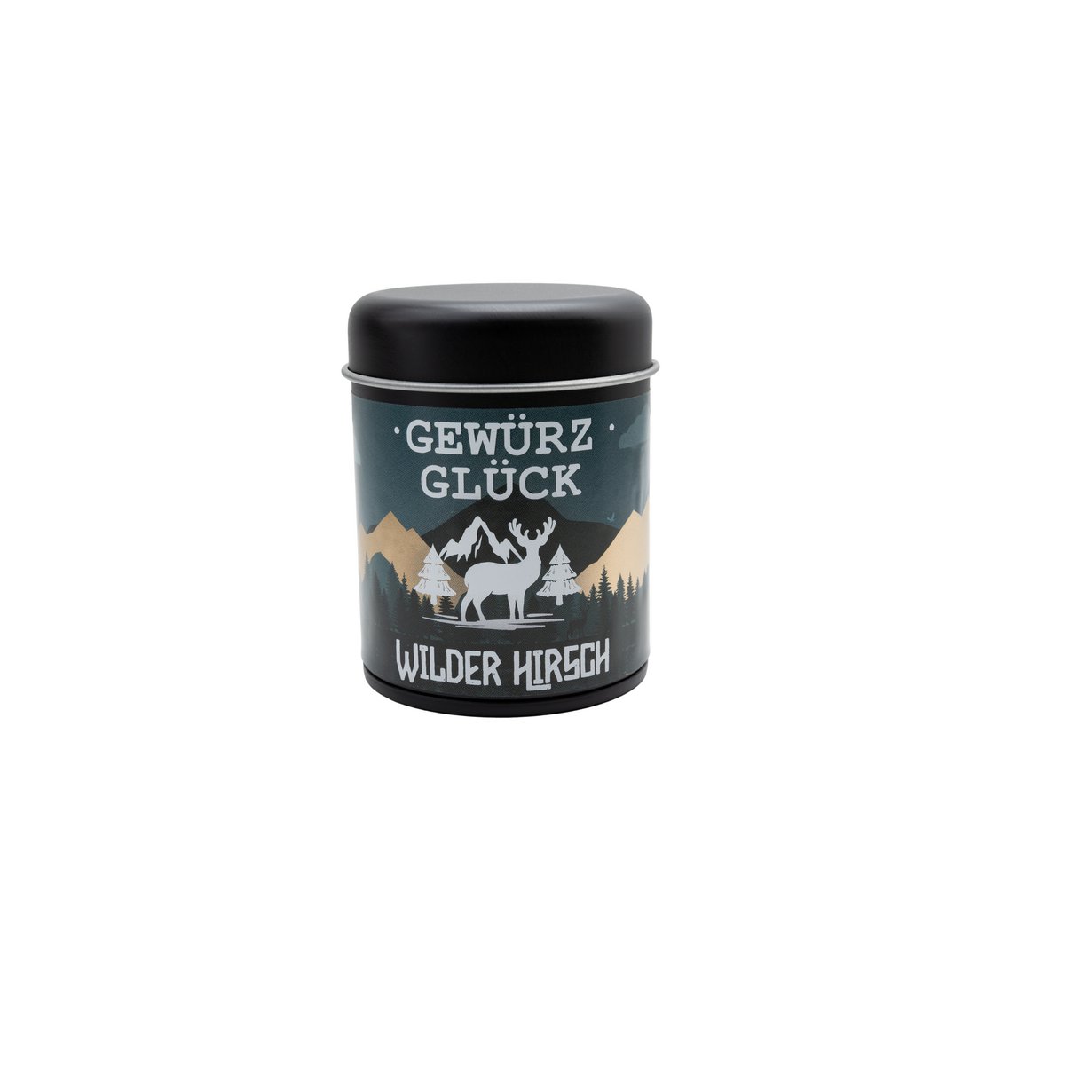 Gewürz-Glück Winter Edition Spice yourself up happy gift box - set of 4 spice jars with wild deer, Christmas bakery, Alibaba & Aladin as well as vegetable greetings spice mixture