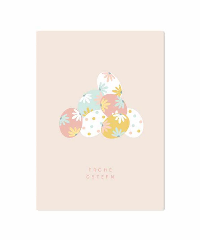 Carte de voeux "Oeufs de Pâques"