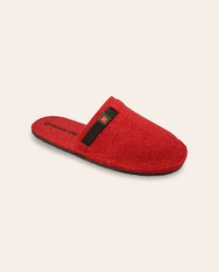 QUEYRAS Red/Chocolate Wool Slipper