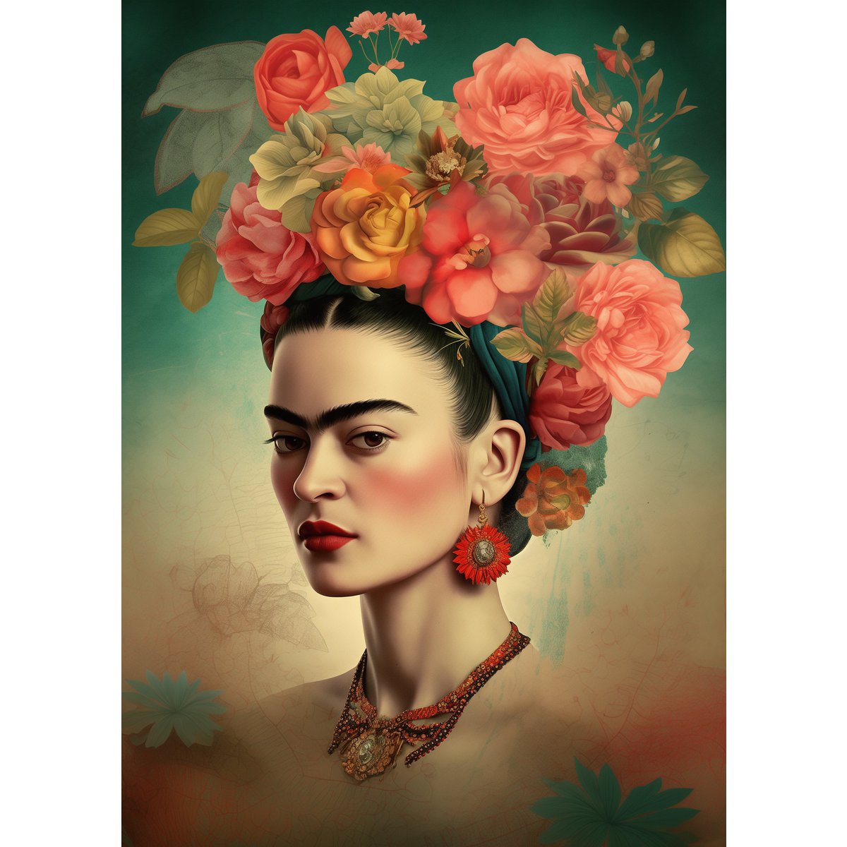 Frida Kahlo: Piękno w stylu vintage | Karty Fripperies