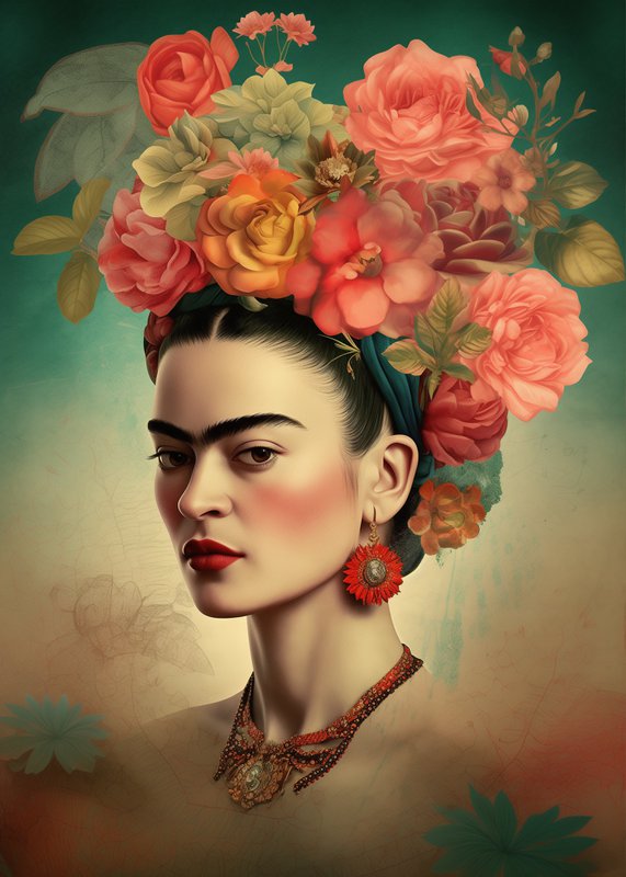 Frida Kahlo: Piękno w stylu vintage | Karty Fripperies