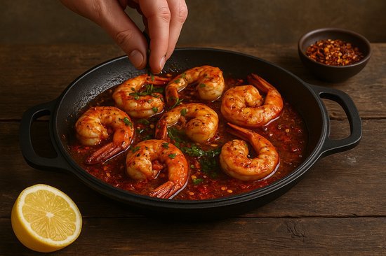 Støbejern serverer pan ø 26 x 2,5 cm - grillpan støbejern til hver grill - sort