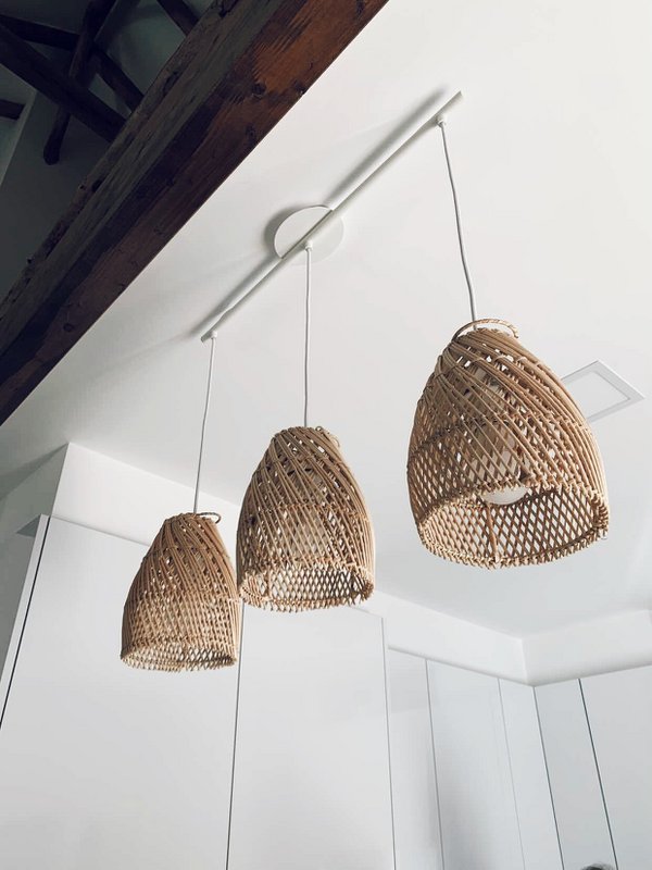 Ayana Rattan Lampshade Natural Cross - S