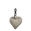 key ring mini heart gray 5cm