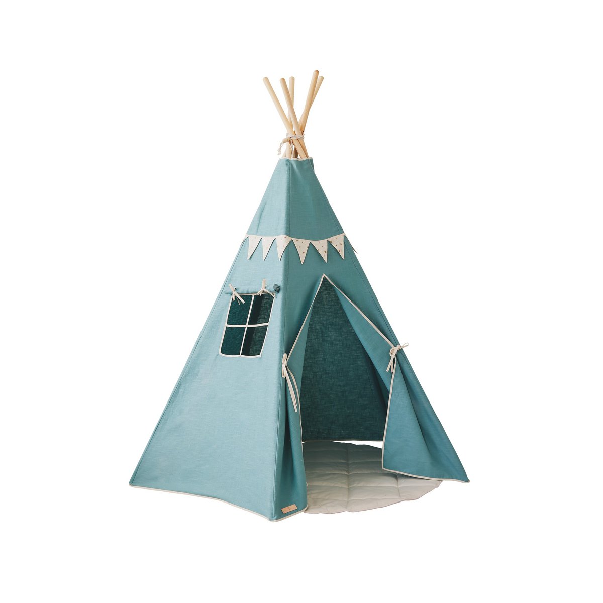 Tipi „Gold Star“ mit Girlande und Matten-Set
